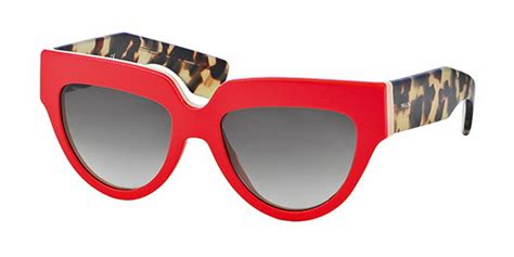 Prada PR 29PS POEME SL20A7 Sunglasses in Red